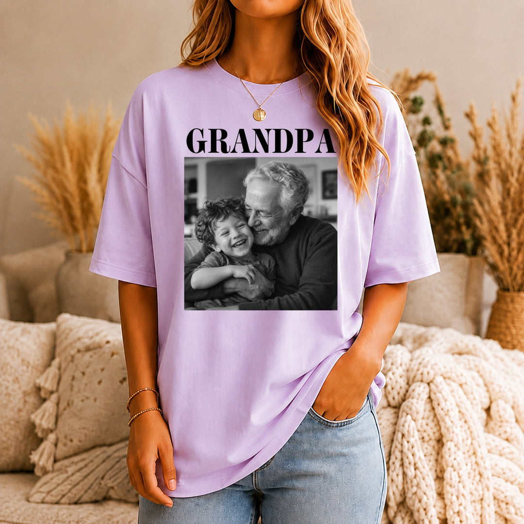Custom Grandpa Comfort Colors Shirt with Grandkids Names, Custom Grandparent Shirt from Grandkids, Grandpa Shirt , Grandpa Gift, Dad Shirt