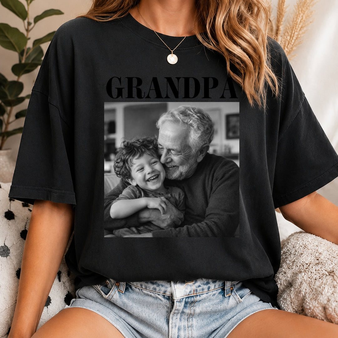 Custom Grandpa Comfort Colors Shirt with Grandkids Names, Custom Grandparent Shirt from Grandkids, Grandpa Shirt , Grandpa Gift, Dad Shirt