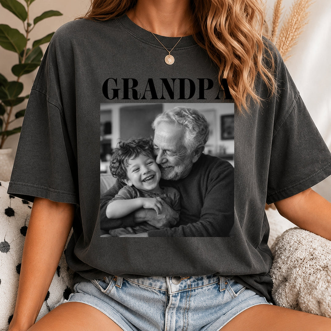 Custom Grandpa Comfort Colors Shirt with Grandkids Names, Custom Grandparent Shirt from Grandkids, Grandpa Shirt , Grandpa Gift, Dad Shirt