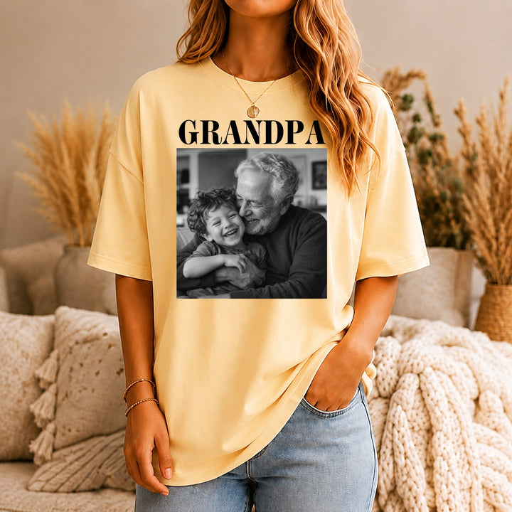 Custom Grandpa Comfort Colors Shirt with Grandkids Names, Custom Grandparent Shirt from Grandkids, Grandpa Shirt , Grandpa Gift, Dad Shirt