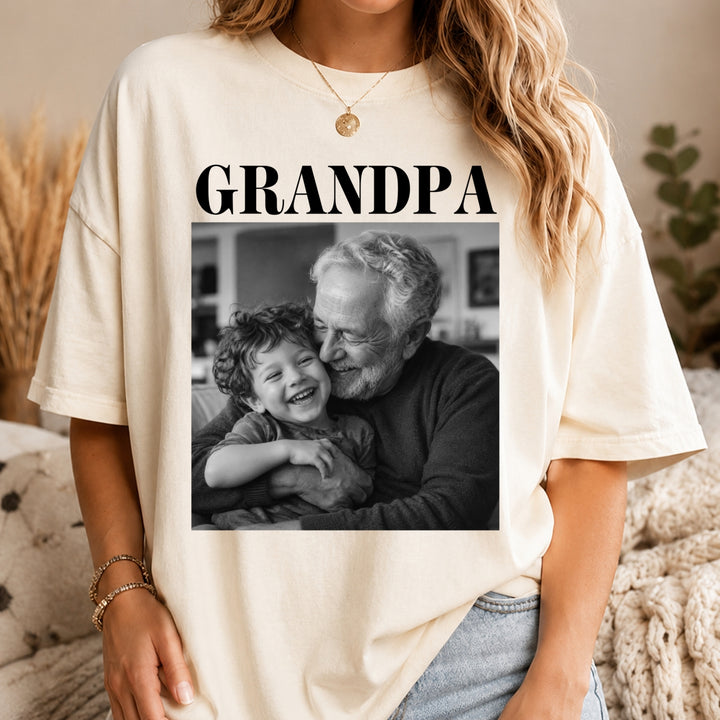 Custom Grandpa Comfort Colors Shirt with Grandkids Names, Custom Grandparent Shirt from Grandkids, Grandpa Shirt , Grandpa Gift, Dad Shirt