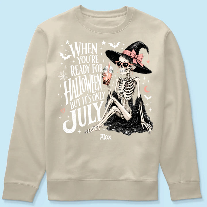 Halloween In July Skeleton Witch - Personalized Shirt - Halloween Gift