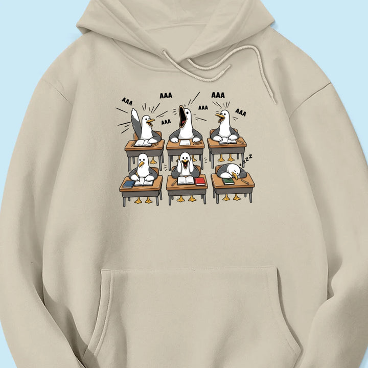 Funny Seagull Teacher - Personalized Shirt - Back To School Gift