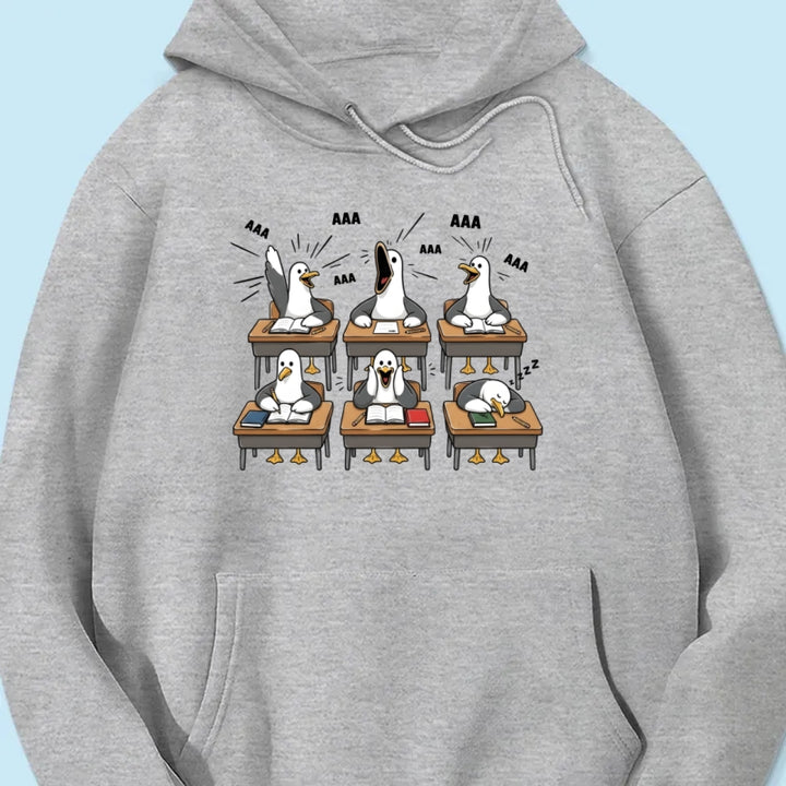 Funny Seagull Teacher - Personalized Shirt - Back To School Gift