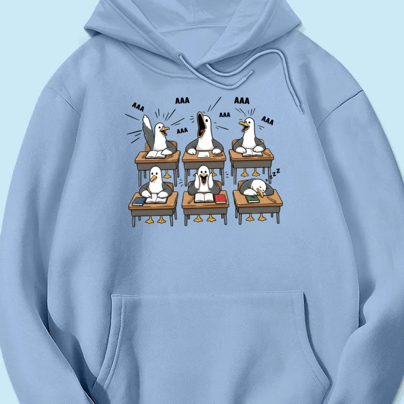 Funny Seagull Teacher - Personalized Shirt - Back To School Gift