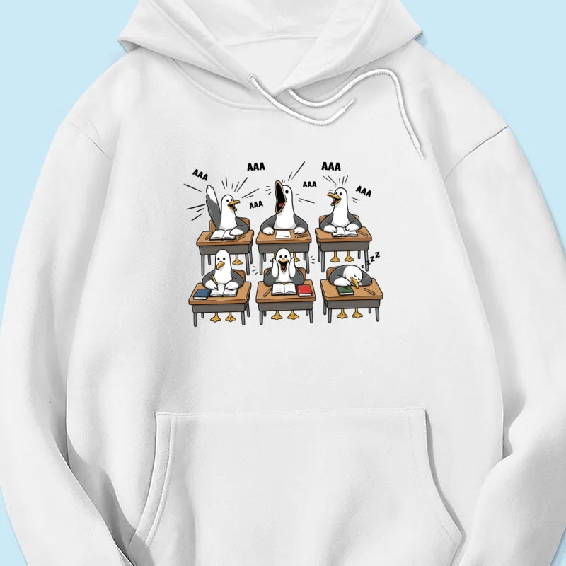 Funny Seagull Teacher - Personalized Shirt - Back To School Gift