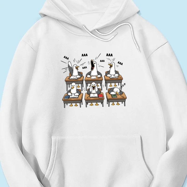 Funny Seagull Teacher - Personalized Shirt - Back To School Gift