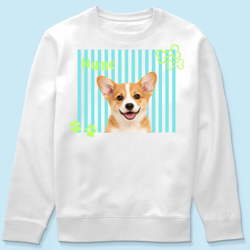 Personalized Neon Pet Portrait Shirt, Custom Dog & Cat Name T-Shirt, Colorful Retro Pet Graphic Tee, Personalized Pet Lover Gift, Custom Photo Shirt