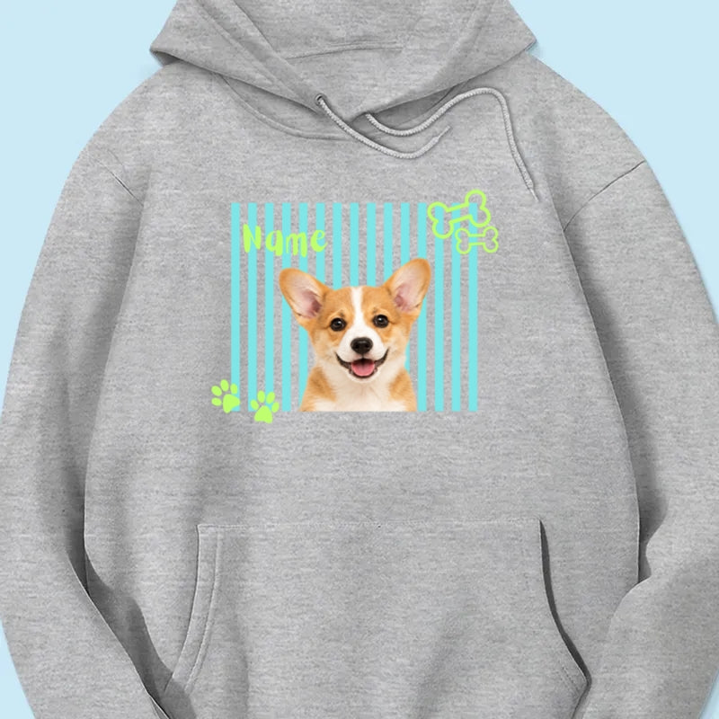 Personalized Neon Pet Portrait Shirt, Custom Dog & Cat Name T-Shirt, Colorful Retro Pet Graphic Tee, Personalized Pet Lover Gift, Custom Photo Shirt