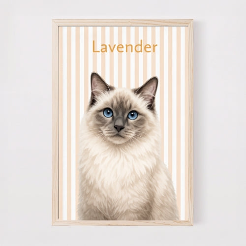 Personalized Pet Canvas, Custom Dog & Cat Portrait, Watercolor Pet Wall Art, Personalized Pet Name Canvas, Gift for Pet Lovers