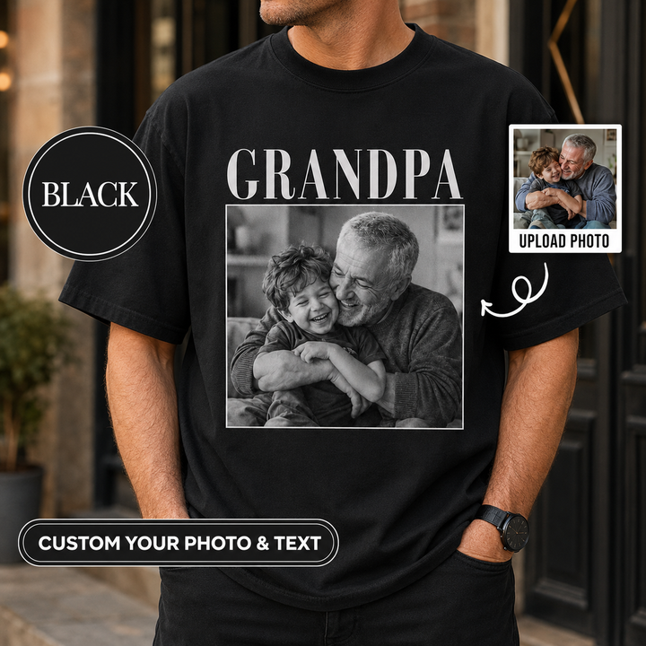 Custom Grandpa Comfort Colors Shirt with Grandkids Names, Custom Grandparent Shirt from Grandkids, Grandpa Shirt , Grandpa Gift, Dad Shirt