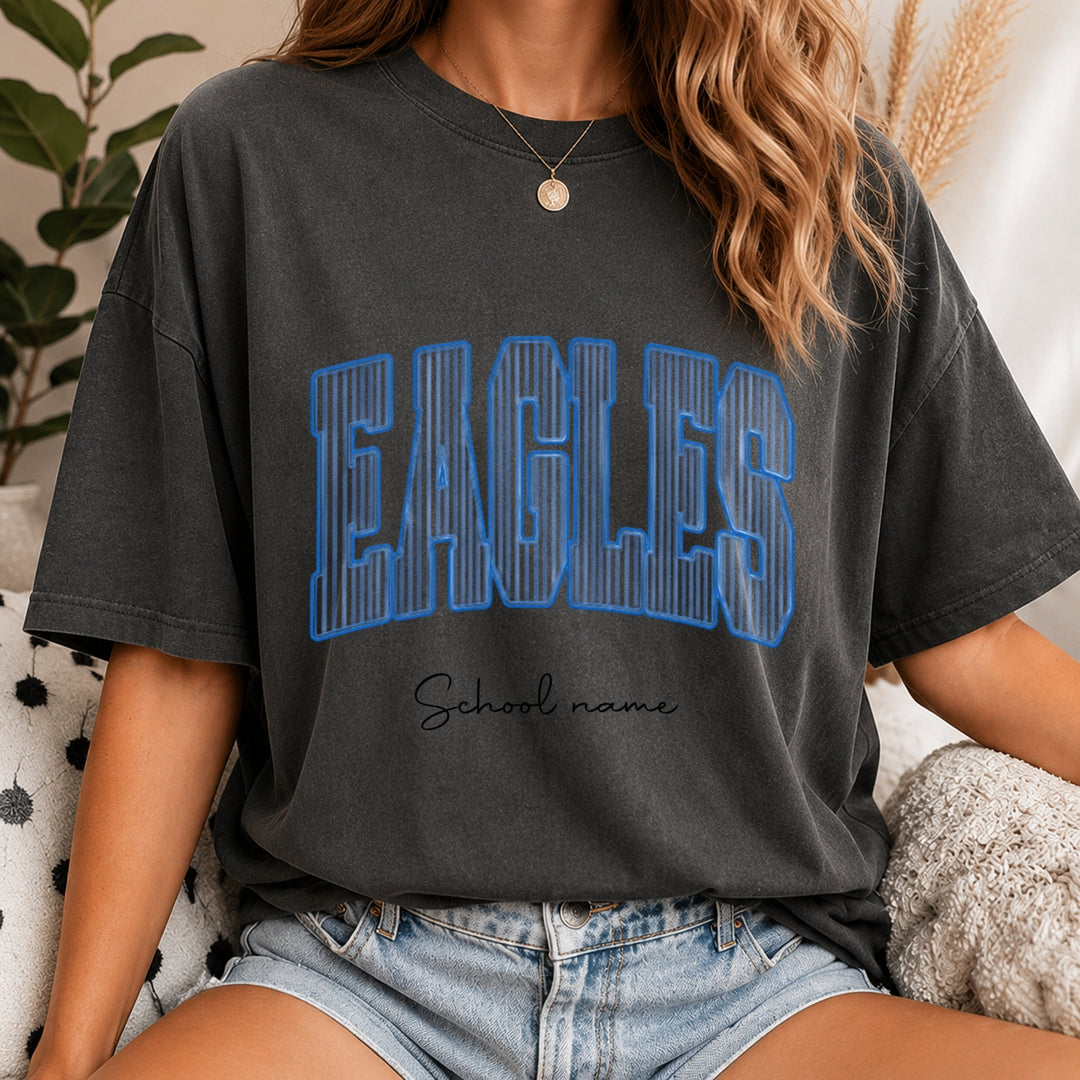 Custom Mascot Shirt, School Spirit Tee, Personalized Comfort Colors® Teacher Shirt, Custom Back To School Team Name T-Shirt, Game Day Shirt