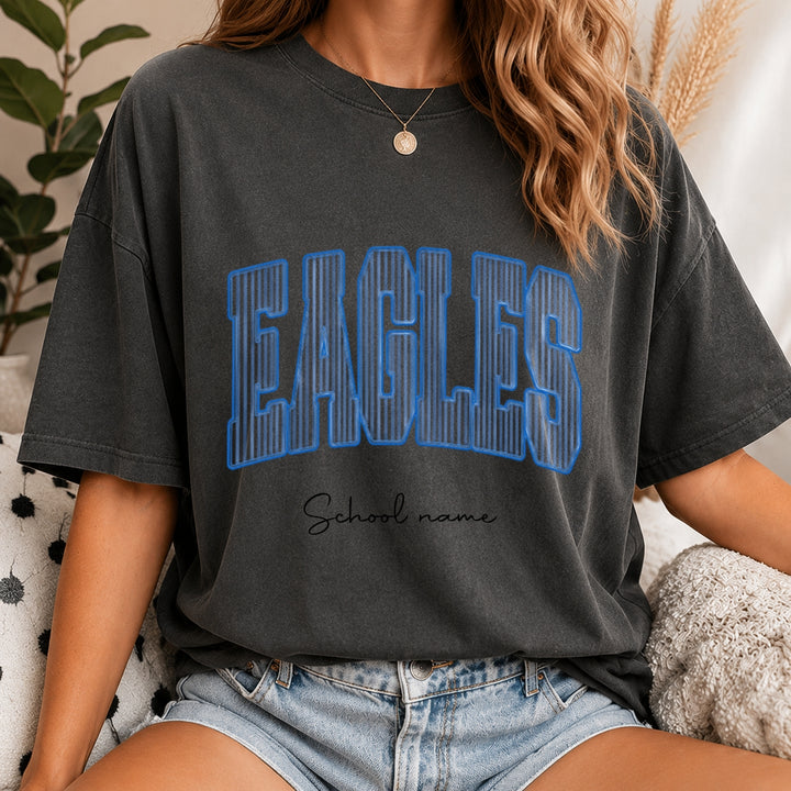 Custom Mascot Shirt, School Spirit Tee, Personalized Comfort Colors® Teacher Shirt, Custom Back To School Team Name T-Shirt, Game Day Shirt