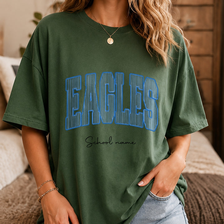Custom Mascot Shirt, School Spirit Tee, Personalized Comfort Colors® Teacher Shirt, Custom Back To School Team Name T-Shirt, Game Day Shirt