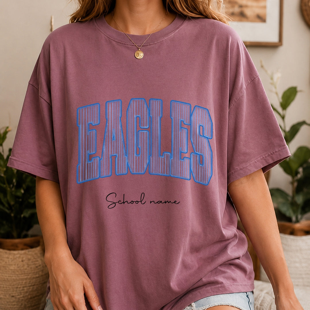 Custom Mascot Shirt, School Spirit Tee, Personalized Comfort Colors® Teacher Shirt, Custom Back To School Team Name T-Shirt, Game Day Shirt