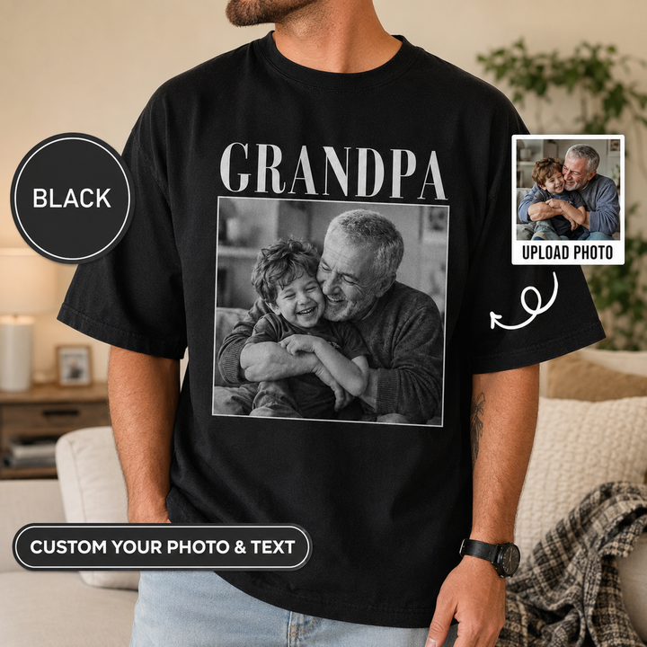 Custom Grandpa Comfort Colors Shirt with Grandkids Names, Custom Grandparent Shirt from Grandkids, Grandpa Shirt , Grandpa Gift, Dad Shirt