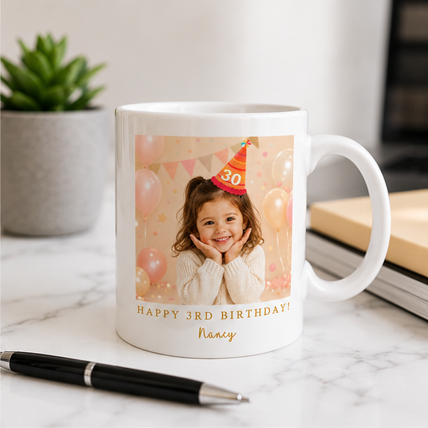 Custom Mug, Mug From Photo, Baby Face Mug, Mug With Kids Photo, Gift for Family, Mother’s Day, Father’s Day, Coffee Gift New Parents