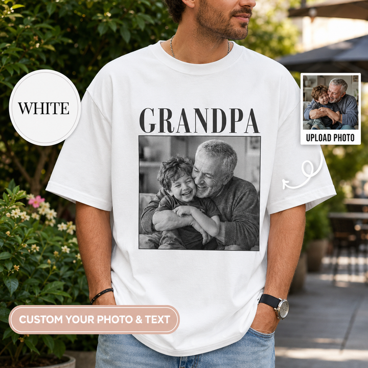 Custom Grandpa Comfort Colors Shirt with Grandkids Names, Custom Grandparent Shirt from Grandkids, Grandpa Shirt , Grandpa Gift, Dad Shirt