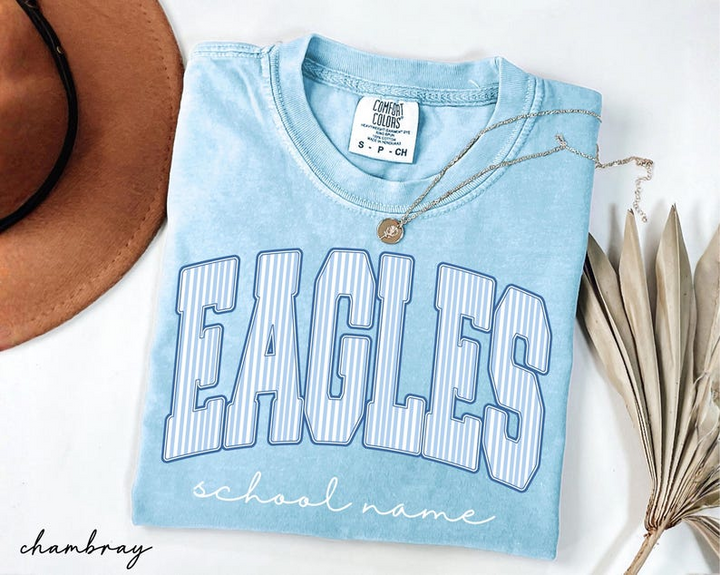 Custom Mascot Shirt, School Spirit Tee, Personalized Comfort Colors® Teacher Shirt, Custom Back To School Team Name T-Shirt, Game Day Shirt