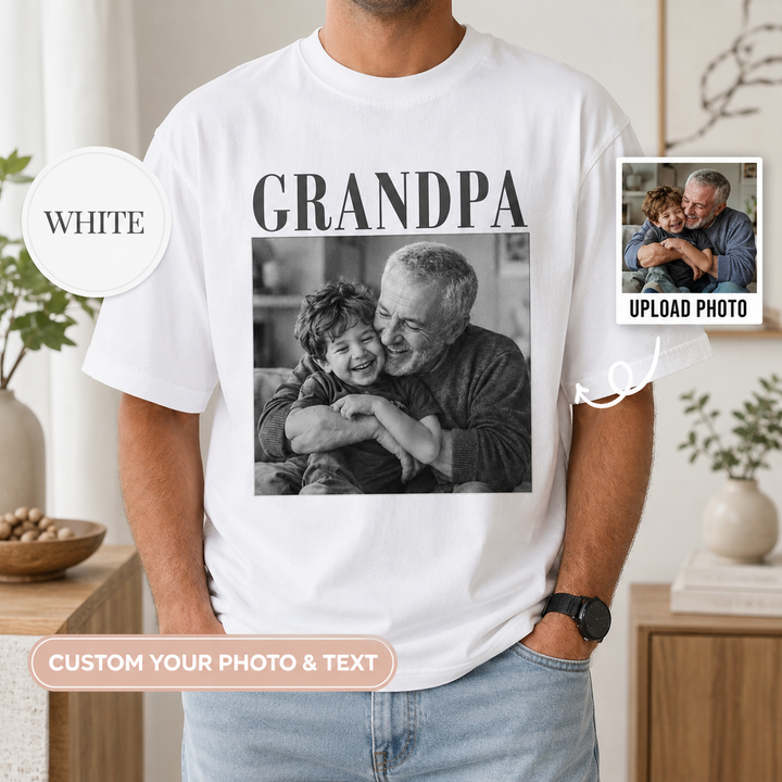 Custom Grandpa Comfort Colors Shirt with Grandkids Names, Custom Grandparent Shirt from Grandkids, Grandpa Shirt , Grandpa Gift, Dad Shirt