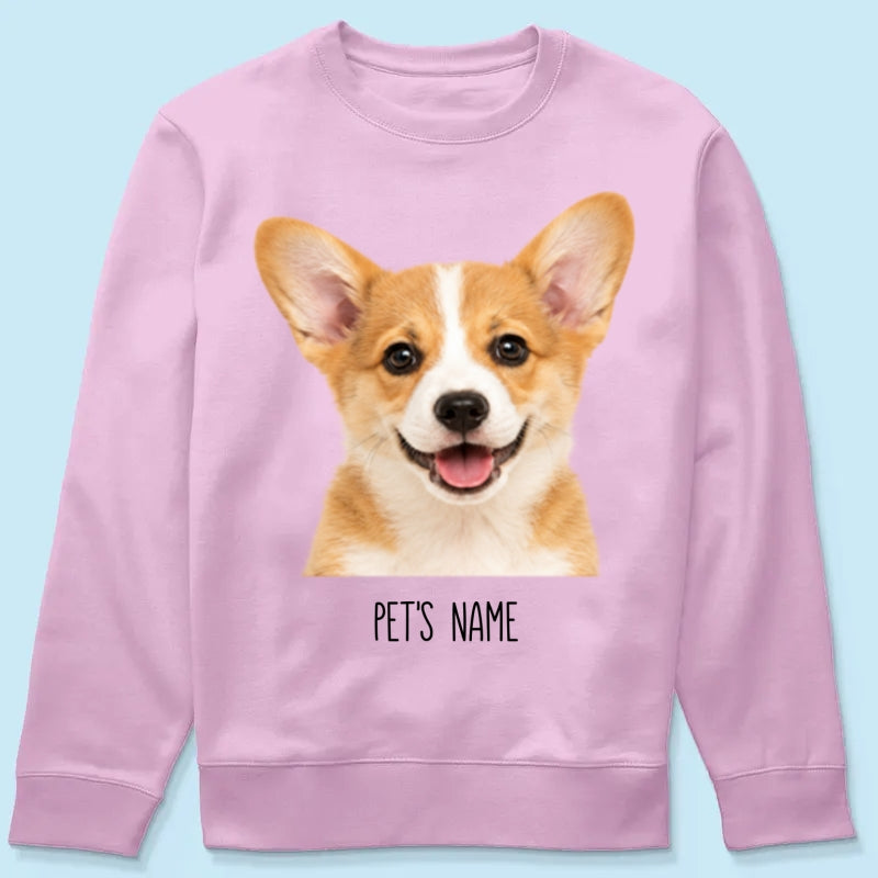 Personalized Pet Portrait Shirt, Custom Dog & Cat Photo T-Shirt, Personalized Pet Name Tee, Custom Pet Lover Gift, Dog Mom & Cat Mom Shirt
