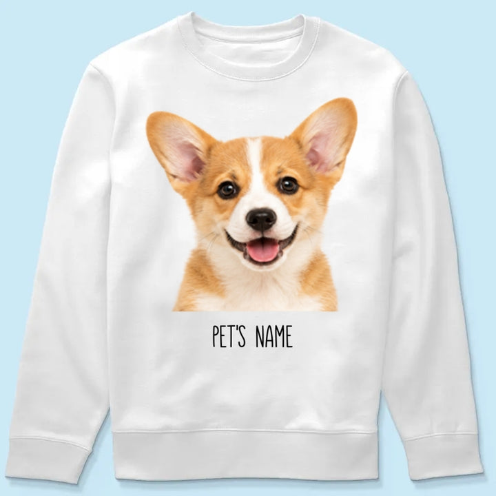 Personalized Pet Portrait Shirt, Custom Dog & Cat Photo T-Shirt, Personalized Pet Name Tee, Custom Pet Lover Gift, Dog Mom & Cat Mom Shirt