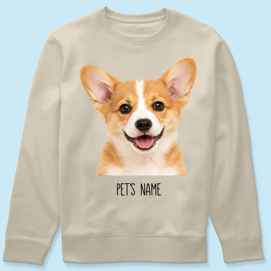 Personalized Pet Portrait Shirt, Custom Dog & Cat Photo T-Shirt, Personalized Pet Name Tee, Custom Pet Lover Gift, Dog Mom & Cat Mom Shirt