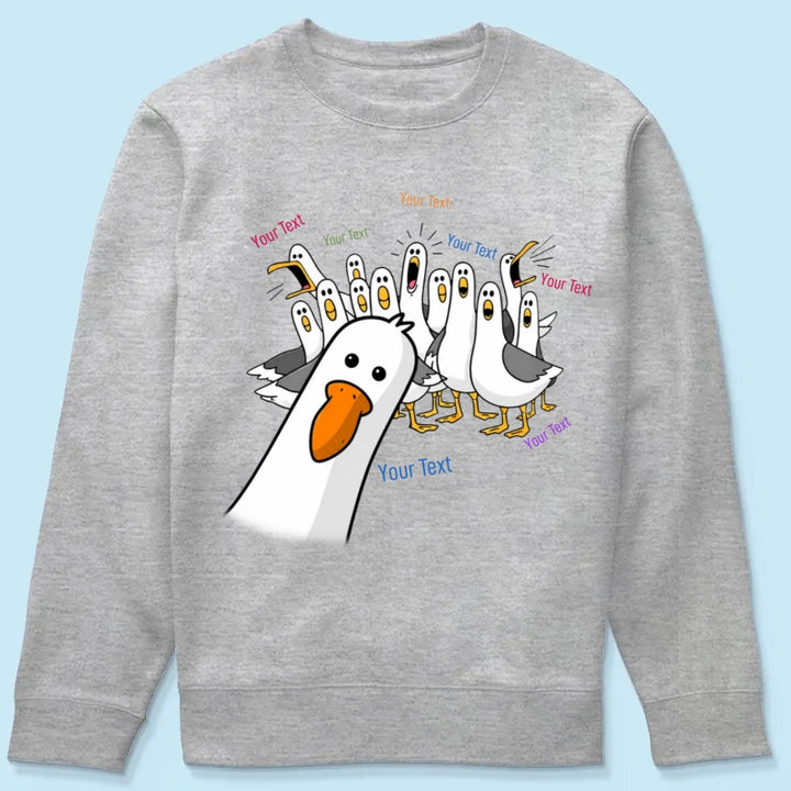 Funny Seagulls Teacher Name - Personalized Shirt - Back To School Gift For Teacher