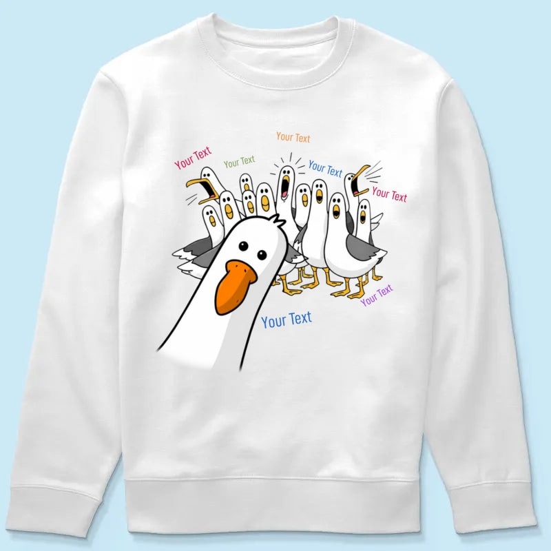Funny Seagulls Teacher Name - Personalized Shirt - Back To School Gift For Teacher