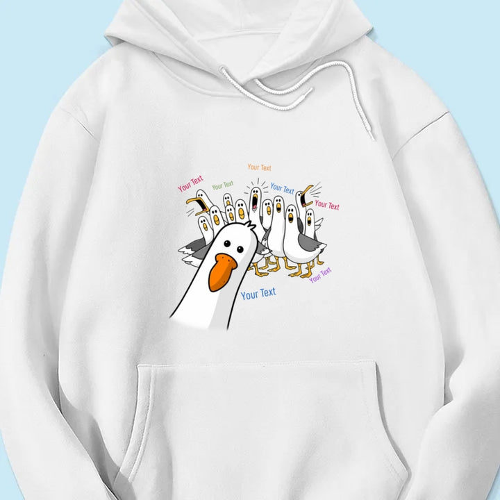 Funny Seagulls Teacher Name - Personalized Shirt - Back To School Gift For Teacher