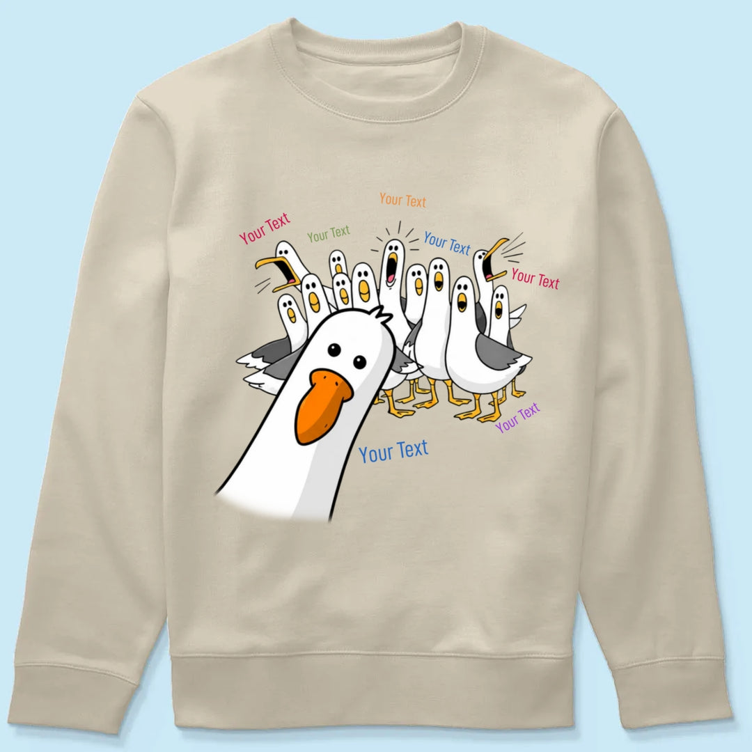Funny Seagulls Teacher Name - Personalized Shirt - Back To School Gift For Teacher