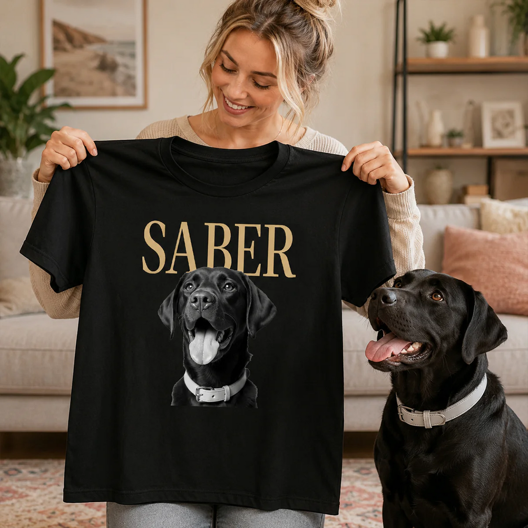 Custom Pet Photo And Name - Personalized Shirt - Vintage Shirt for Pet Lovers