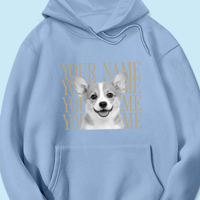 Personalized Vintage Pet Portrait Shirt, Custom Dog & Cat Photo T-Shirt, Personalized Pet Name Tee, Custom Photo Pet Lover Gift, Retro Graphic Shirt