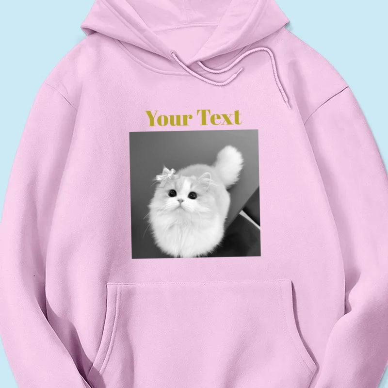 Personalized Pet Photo Shirt, Custom Dog & Owner Photo T-Shirt, Personalized Cat Photo Tee, Best Friend Ever Shirt, Custom Pet Lover Gift