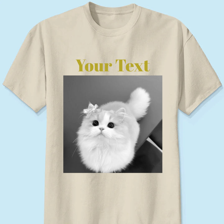 Personalized Pet Photo Shirt, Custom Dog & Owner Photo T-Shirt, Personalized Cat Photo Tee, Best Friend Ever Shirt, Custom Pet Lover Gift
