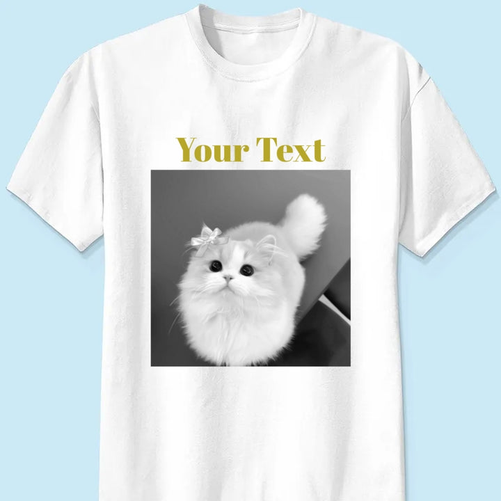 Personalized Pet Photo Shirt, Custom Dog & Owner Photo T-Shirt, Personalized Cat Photo Tee, Best Friend Ever Shirt, Custom Pet Lover Gift
