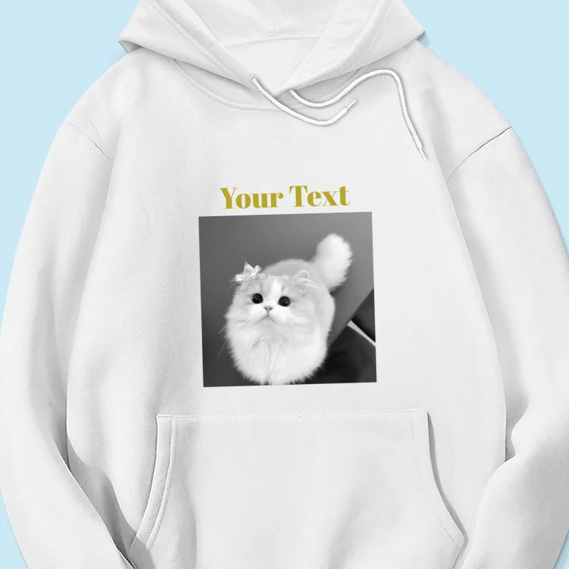 Personalized Pet Photo Shirt, Custom Dog & Owner Photo T-Shirt, Personalized Cat Photo Tee, Best Friend Ever Shirt, Custom Pet Lover Gift