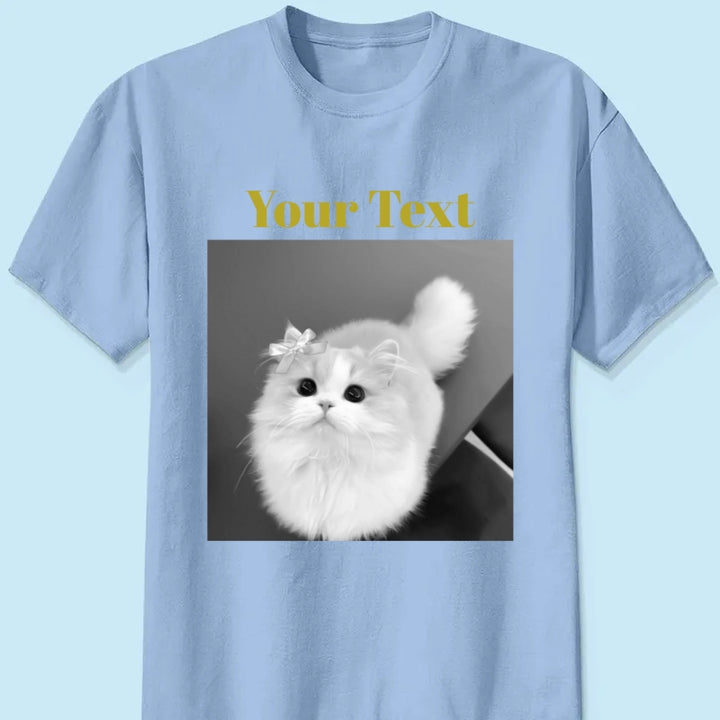 Personalized Pet Photo Shirt, Custom Dog & Owner Photo T-Shirt, Personalized Cat Photo Tee, Best Friend Ever Shirt, Custom Pet Lover Gift
