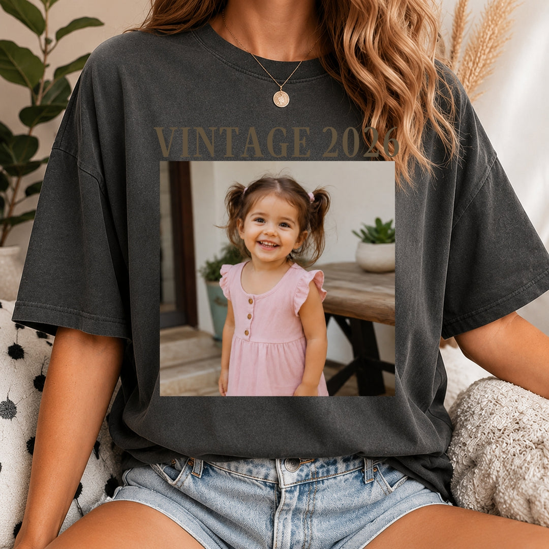 Personalized 30th Birthday Shirt, Custom Photo Unisex Birthday Shirt, 30th Birthday Gift, 40th Birthday Gift, Vintage 1996 Shirt, 1986 Shirt