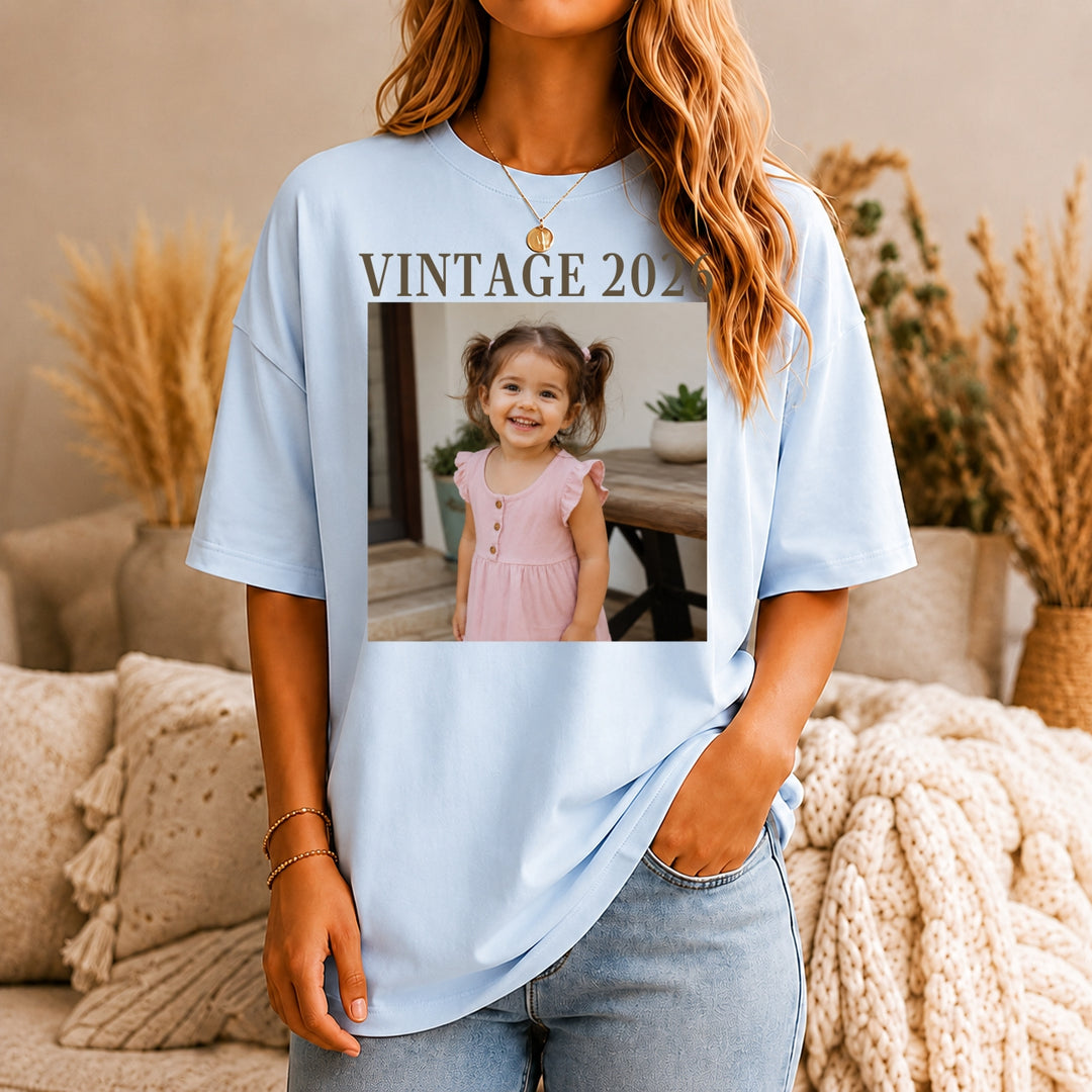 Personalized 30th Birthday Shirt, Custom Photo Unisex Birthday Shirt, 30th Birthday Gift, 40th Birthday Gift, Vintage 1996 Shirt, 1986 Shirt